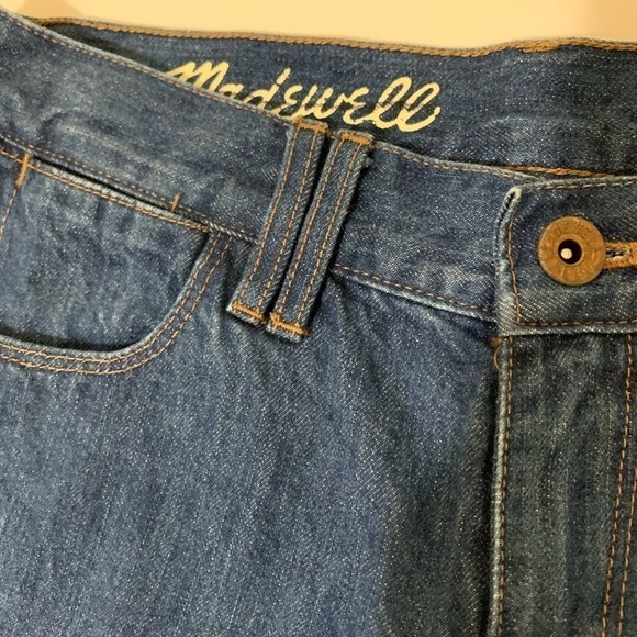 MADEWELL•distressed dark denim shorts woman 24 - Picture 6 of 8